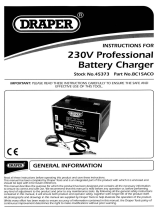 Draper 12V Battery Charger Operating instructions