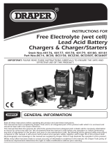 Draper 230V Battery Charger/ Starter Operating instructions