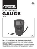 Draper Paint Thickness Gauge Operating instructions
