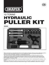 Draper 10 tonne Hydraulic Puller Kit Operating instructions