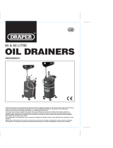 Draper Gravity/Suction Feed Oil Drainer Operating instructions