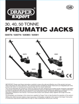 Draper Pneumatic Jack Operating instructions