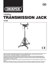Draper Vertical Transmission Jack, 1000kg Operating instructions
