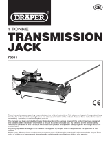 Draper Transmission Jack Operating instructions