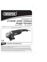 Draper 230mm Angle Grinder Operating instructions