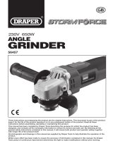 Draper 115mm Storm Force Angle Grinder Operating instructions