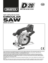 Draper D20 20V Brushless Circular Saw Operating instructions