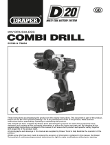 Draper D20 20V Brushless Combi Drill Operating instructions