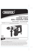 Draper SDS+ Rotary Hammer Drill Kit Operating instructions