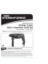 Draper Storm Force SDS+ Rotary Hammer Drill Kit Operating instructions