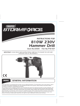 Draper Storm Force Hammer Drill Operating instructions