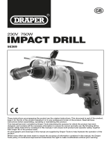 Draper Impact Drill, 750W Operating instructions