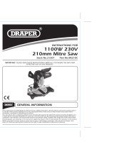 Draper 210mm Mitre Saw Operating instructions