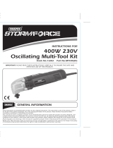 Draper Storm Force Oscillating Multi-Tool Kit Operating instructions