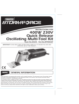 Draper Storm Force Quick Release Oscillating Multi-Tool Kit Operating instructions