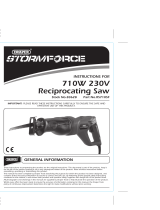 Draper Storm Force Reciprocating Saw, 900W Operating instructions