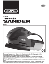 Draper Tri-Base Detail Sander, 220W Operating instructions