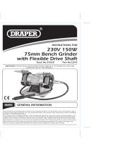 Draper 75mm Mini Bench Grinder Operating instructions
