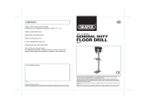 Draper 12 Speed Floor Standing Drill, 600W Operating instructions