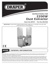 Draper 300L Portable Dust/Chip Extractor Operating instructions