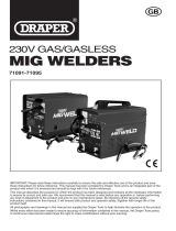 Draper Gas/Gasless MIG Welder, 160A Operating instructions