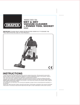 Draper 230V Wet and Dry Vacuum Cleaner Operating instructions
