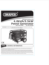 Draper Petrol Generator Operating instructions