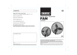 Draper 24" Industrial Wall Mounted Fan Operating instructions