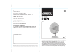 Draper Desk Fan, 16", 400mm Operating instructions