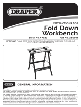 Draper Fold Down Workbench, 600mm Operating instructions