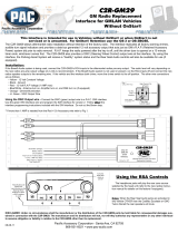 PAC C2R-GM29 User manual