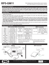 PAC RP5-GM11 Operating instructions