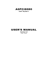 Eurotech A6pci8080 Owner's manual