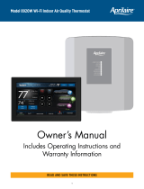 Aprilaire 8920W Owner's manual