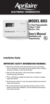 Aprilaire 8353 User manual