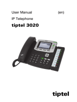 Tiptel 3020 User manual