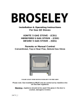 Broseley Desire 5 Gas Stove Installation guide