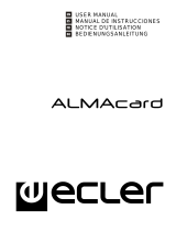 Ecler ALMAcard User manual