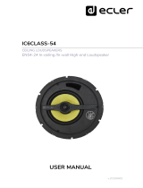 Ecler IC6CLASS-54 User manual