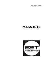 BET ACOUSTICS MASS1015 User manual