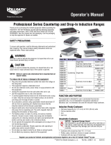 Vollrath Induction Range, Professional Series User manual