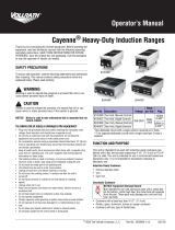 Vollrath Induction Range, Heavy-Duty Cayenne® User manual