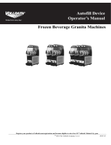 Stoelting Frozen Beverage Granita Machines Autofill User manual