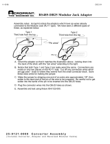 Acroprint RS485-DB25 Modular Jack Adapter Owner's manual