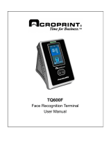 Acroprint TQ600F Face Recognition Terminal User manual