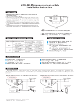 Gianni Industries Microwave Sensor Switch User manual