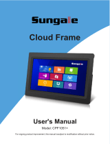 Sharper Image 10.1" Touch Screen Cloud Picture Frame Owner's manual