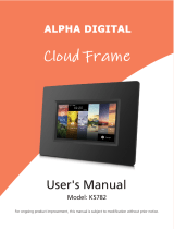 Sungale Cloud Frame KS782 User manual