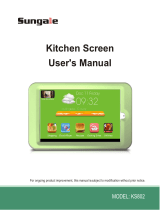 Sungale KS802 User manual