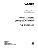 Wacker Neuson FUE 1/120/200W Parts Manual